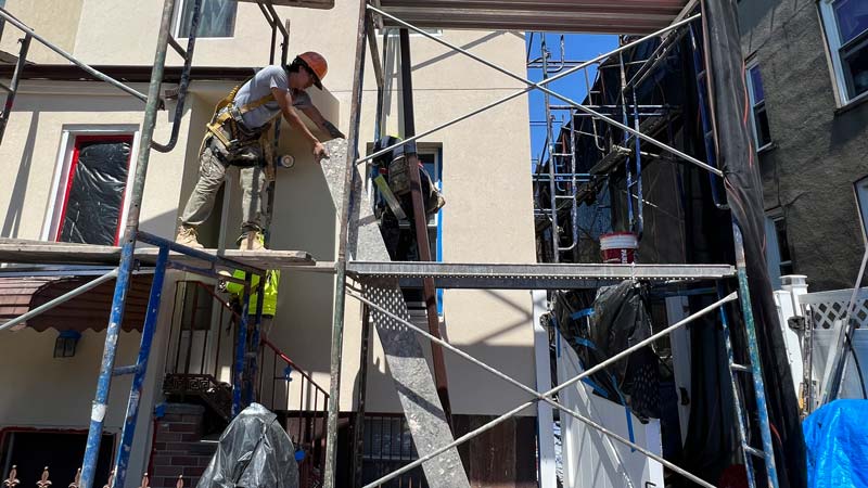 siding scaffolding project