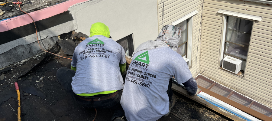 smart roofers at work new york city